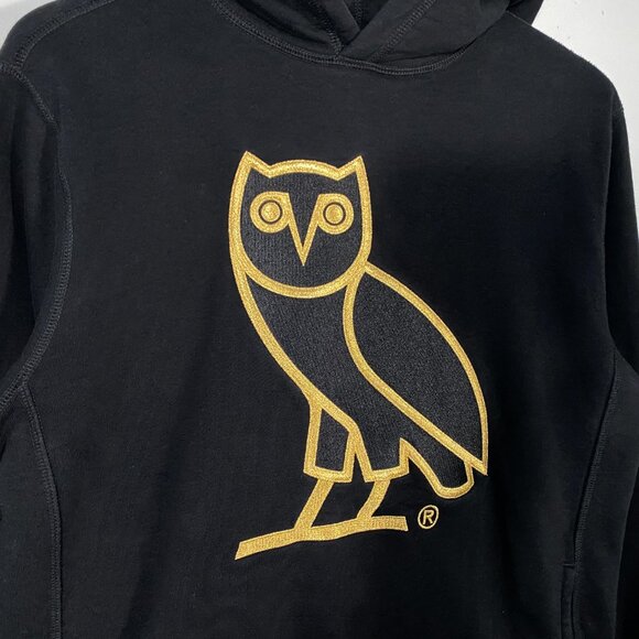 Octobers Very Own Classic Logo Fleece Lined Pullover Hoodie Black mens size M - Picture 3 of 8